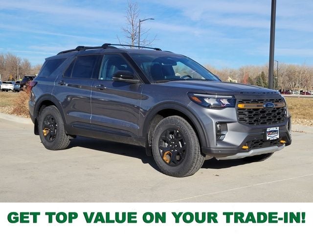 2026 Ford Explorer Tremor in Carbonized Gray Metallic — front three-quarter view
