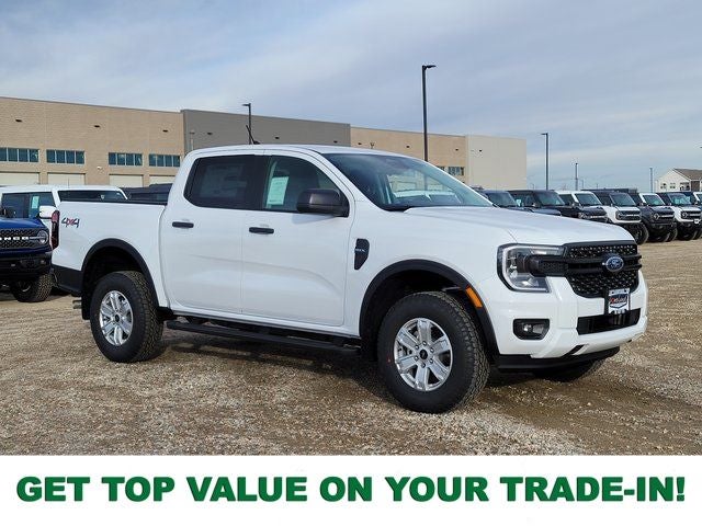 2025 Ford Ranger XL in Oxford White — front three-quarter view